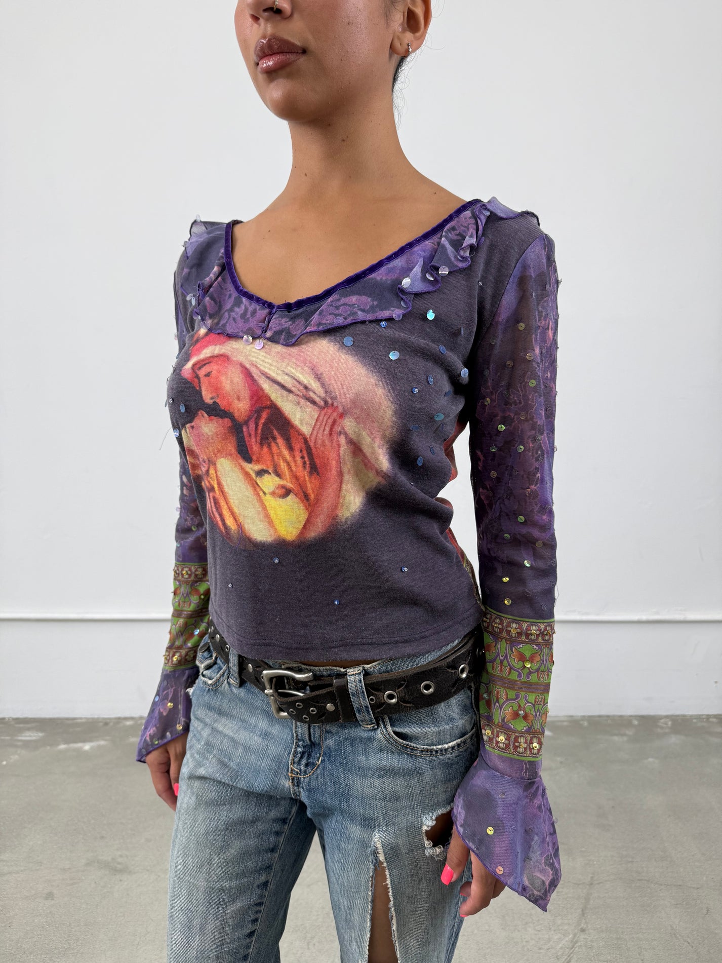 ‘Chantal’ Sequin Long Sleeve Top