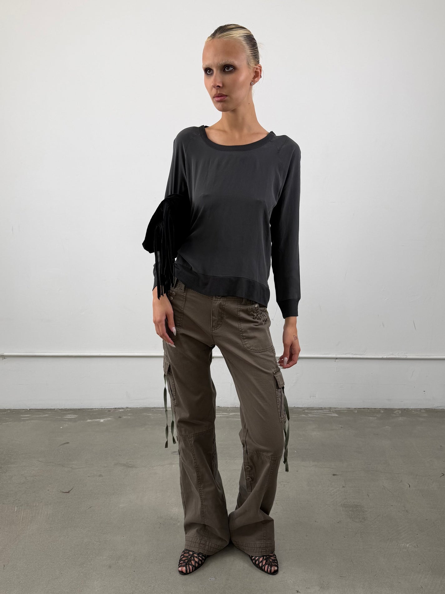 'Vaia' Silk Backless Top
