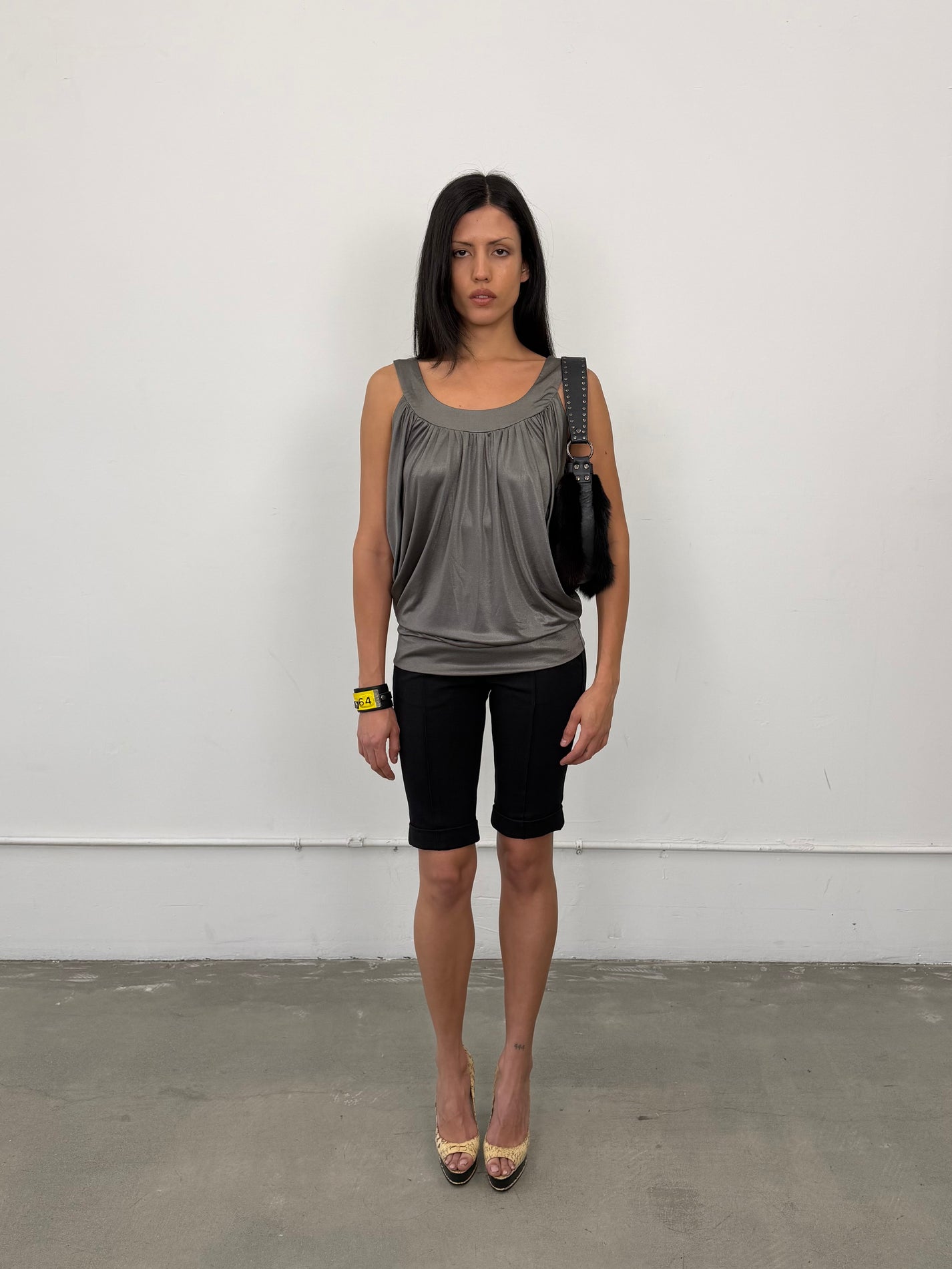 ‘Agnes’ Metallic Top