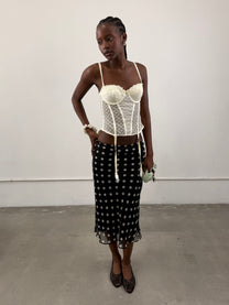 'Inès' Polka Dot Skirt