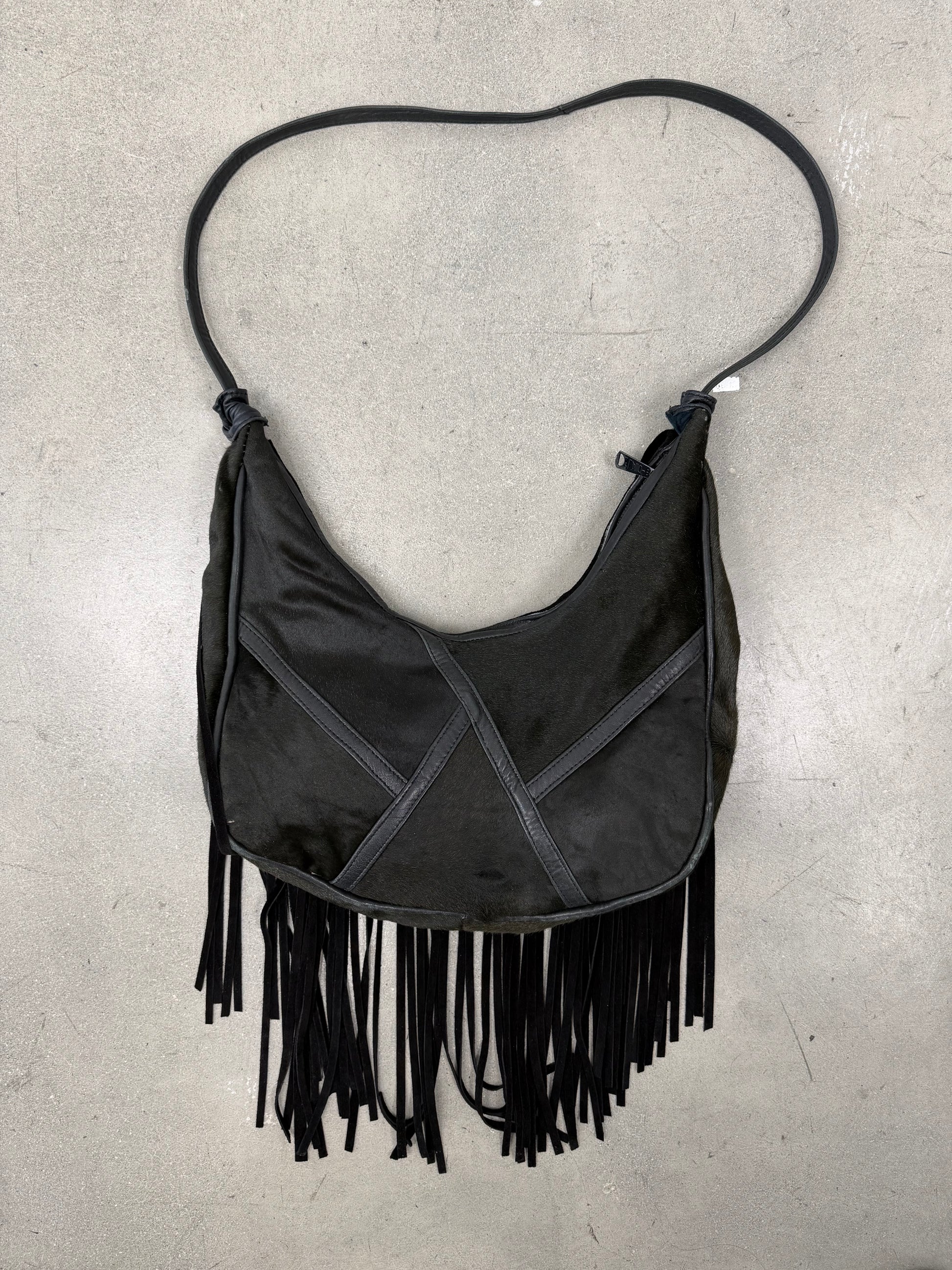 ‘Aleyse’ PonyHair Fringe Handbag