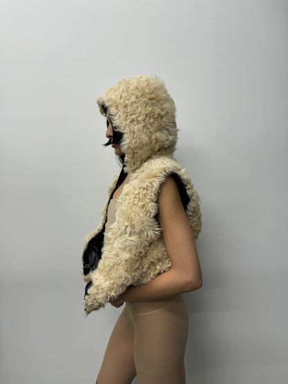 D&G Sheep Fur Hood